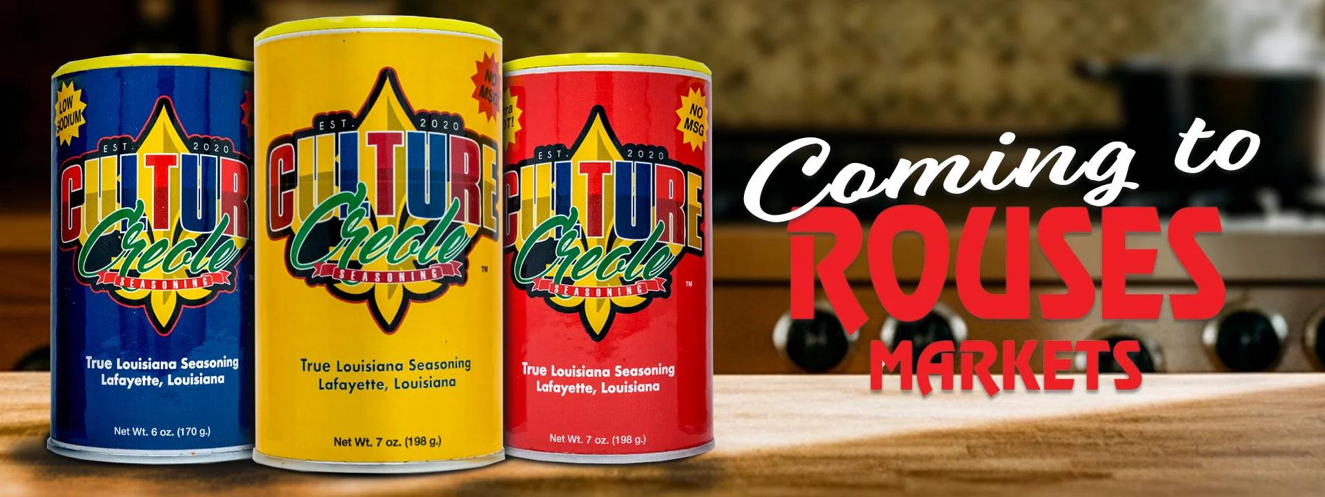 Bold seasoning with Louisiana culture